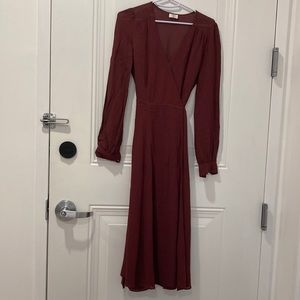Aritzia wrap dress.